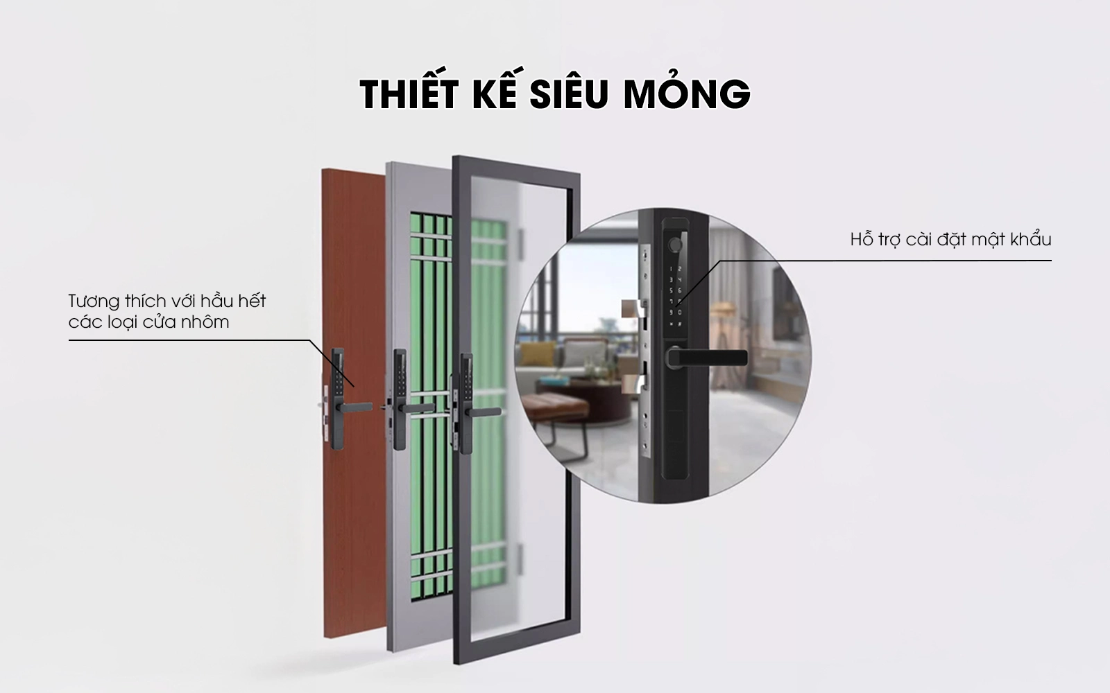 DiVo Cửa Nh&ocirc;m KA12 nhận diện khu&ocirc;n mặt